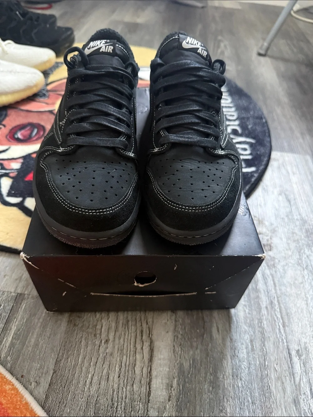 Travis Scott × Air Jordan 1 Retro Low OG SP 'Black Phantom’